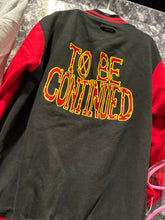 Load image into Gallery viewer, Red To Be Continued Letterman Jacket pre order