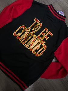 Red To Be Continued Letterman Jacket pre order