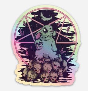 Cute and Creepy Bunny Stickers